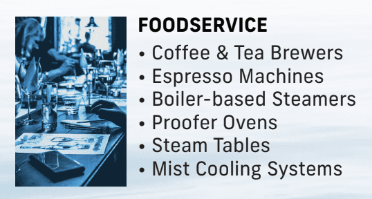 Salt-Free Water Conditioning Food Service Applications